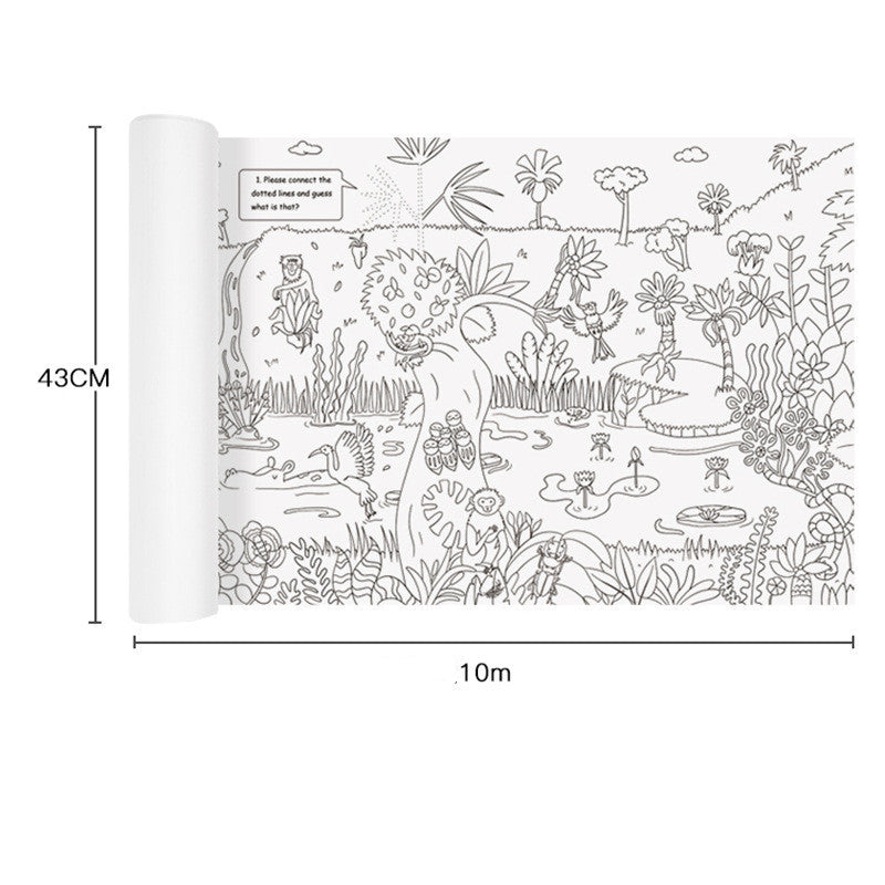 🖍️ Rouleau de coloriage à thème - 10M
