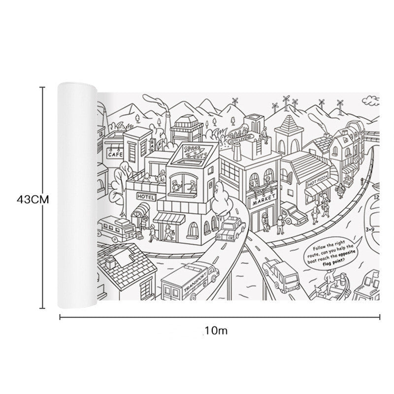 🖍️ Rouleau de coloriage à thème - 10M