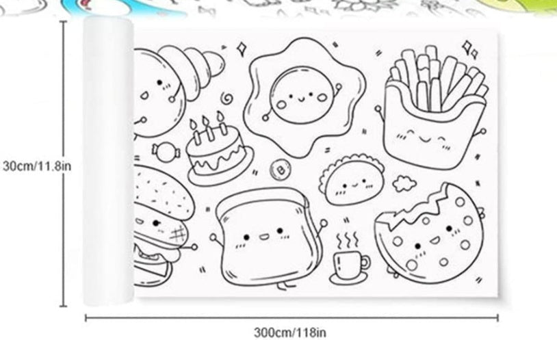 🖍️ Rouleau de coloriage à thème - 10M